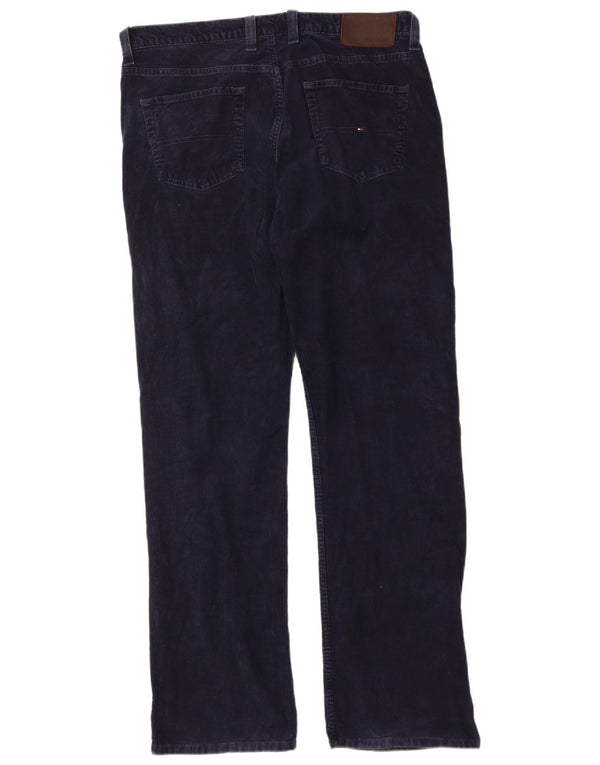 Tommy Hilfiger Ανδρικό ίσιο κοτλέ παντελόνι W36 L34 Navy Blue Cotton