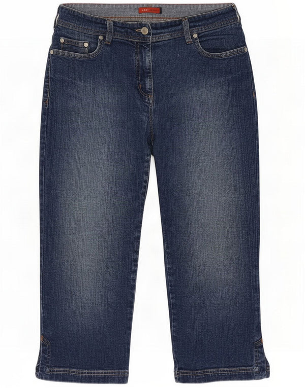 Next Womens Capri Jeans UK 12 Medium W30 L19 Blue Cotton