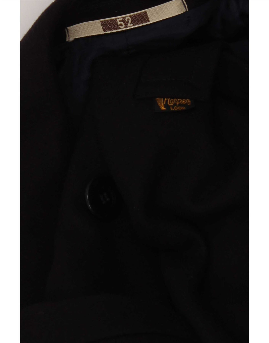 Vintage Ανδρικό Παλτό μπιζελιού IT 52 XL Navy Blue Viscose