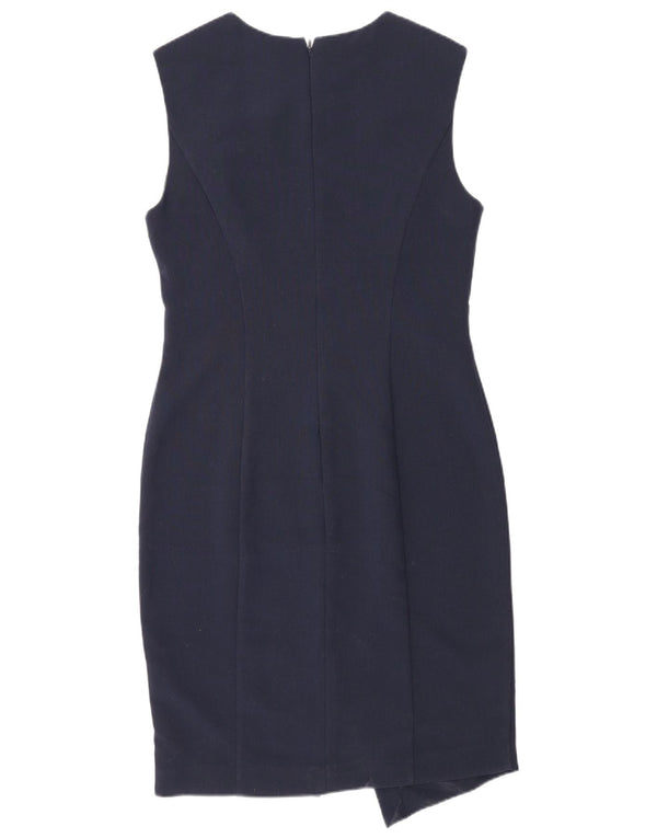 Γυναικείο αμάνικο φόρεμα Topshop UK 12 Medium Navy Blue Polyester