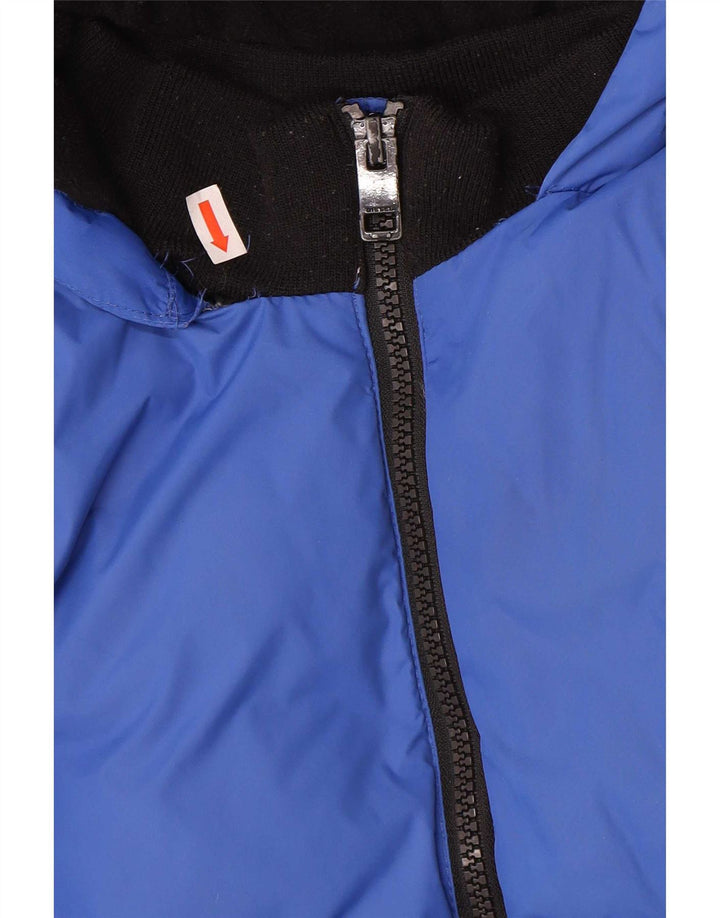 Μπουφάν Diesel Boys Graphic Hooded Gadded Jacket 7-8 Years Blue Nylon