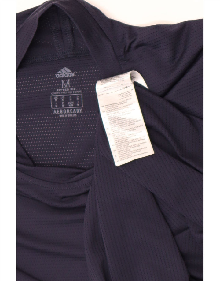 Adidas Ανδρικό T-Shirt Aeroready Top Medium Navy Blue Polyester