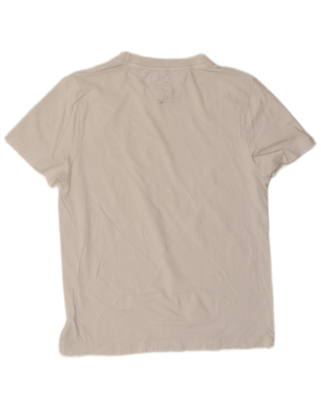 TOMMY HILFIGER Γυναικείο T-Shirt Top UK 10 Small White βαμβακερό