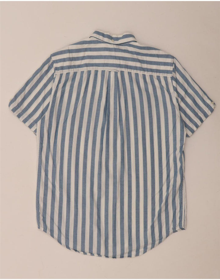 Ανδρικό κοντομάνικο πουκάμισο Ben Sherman Βαμβακερό μεσαίο μπλε ριγέ
