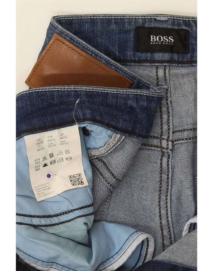 Ανδρικό τζιν Hugo Boss Slim W34 L32 Μπλε βαμβακερό