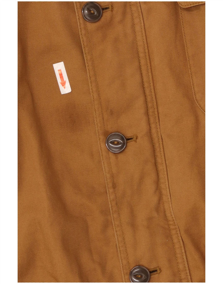 Orvis Mens Utility Jacket UK 44 2XL Καφέ Βαμβακερό
