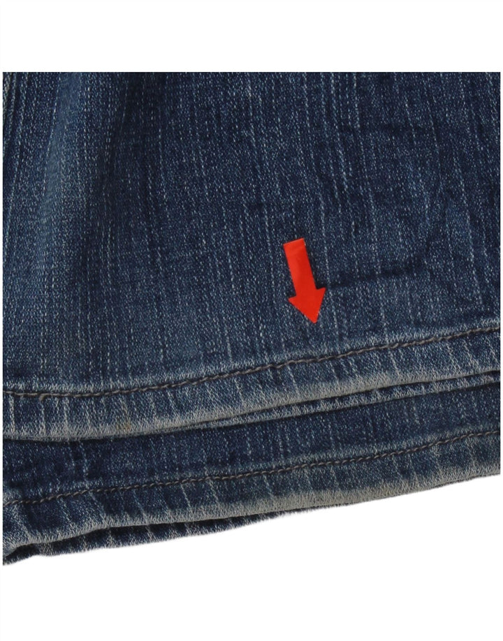Levi's Womens 518 Super Low Bootcut Jeans W30 L30 Blue Cotton