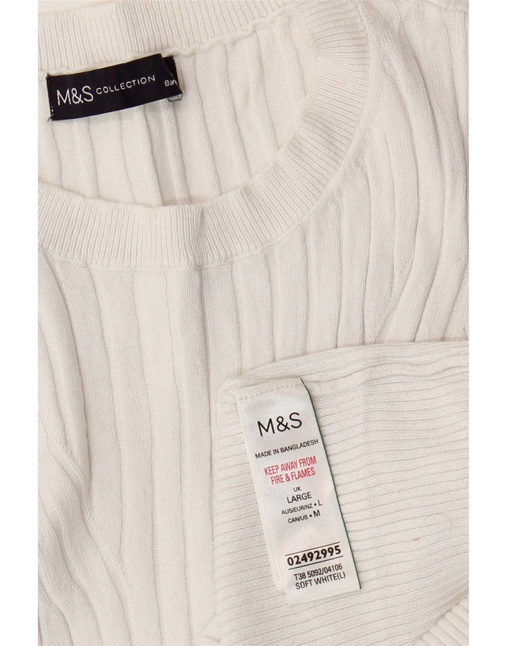 Marks & Spencer Γυναικείο γιλέκο Tank Top UK 14 Large White Viscose