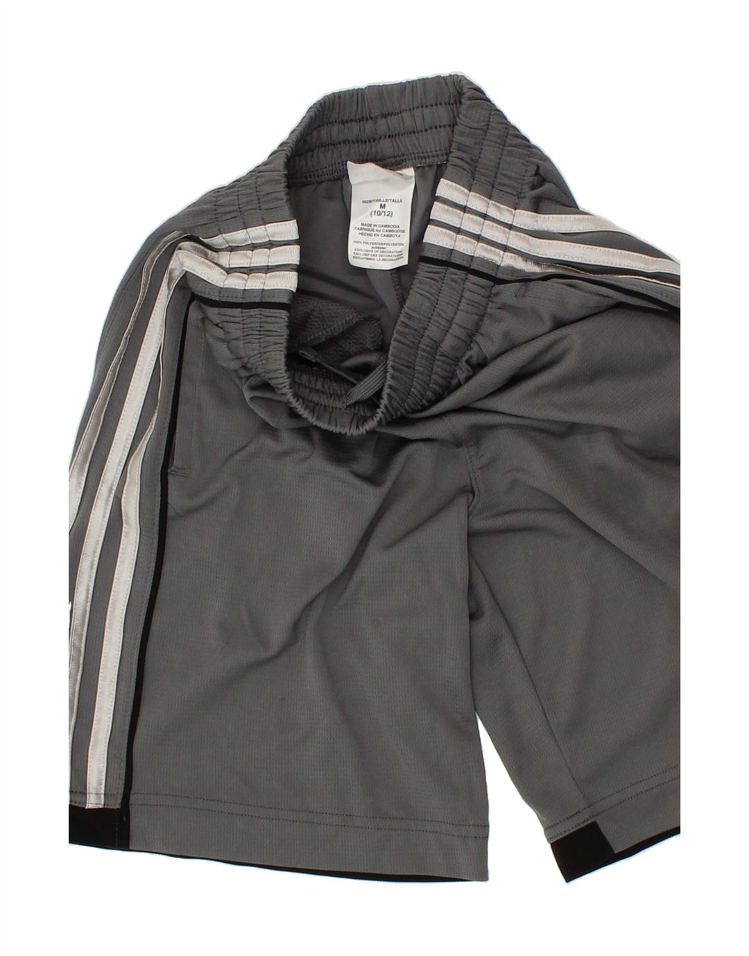 ADIDAS Boys Sport Shorts 10-11 Years Medium Grey Polyester Vintage Adidas and Second-Hand Adidas from Messina Hembry 