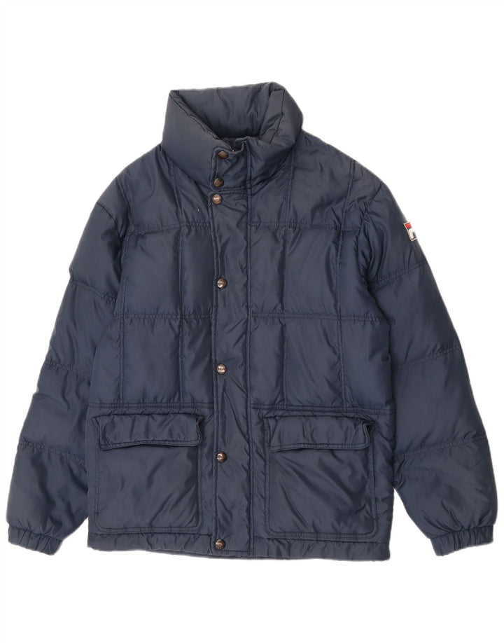 Ανδρικό μπουφάν Fila με κουκούλα IT 44 XS Navy Blue Nylon
