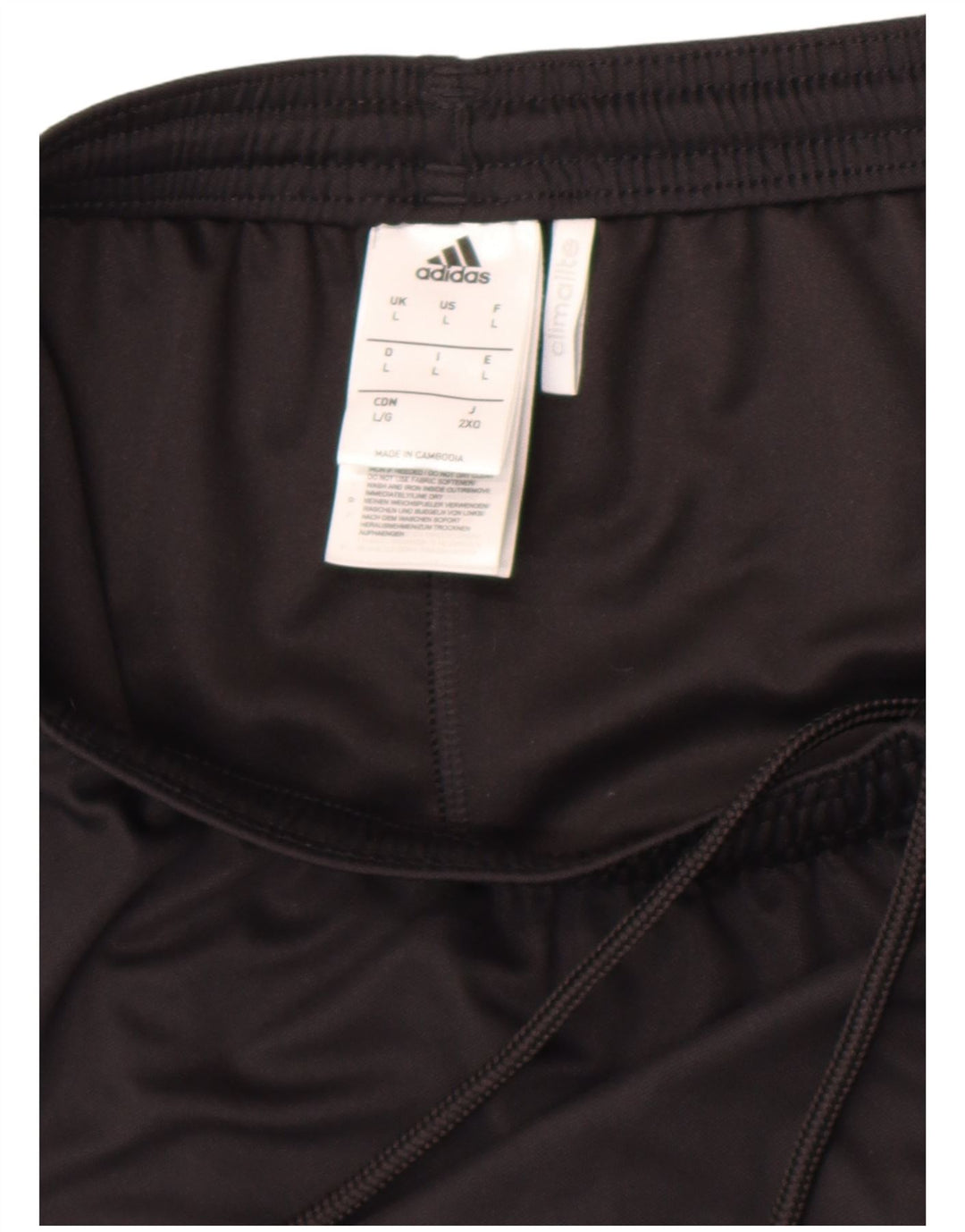 Ανδρικό σορτς Adidas Climalite Sport μεγάλο μαύρο πολυεστέρα