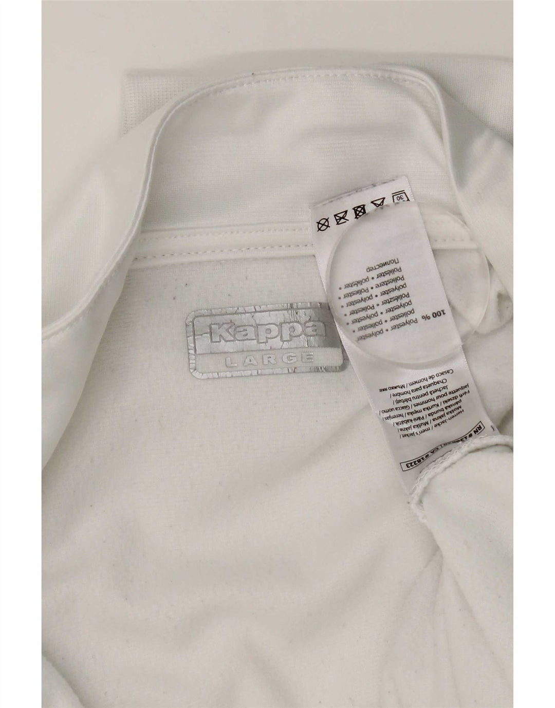 Ανδρική φόρμα γραφική Kappa Top Jacket Large White Polyester