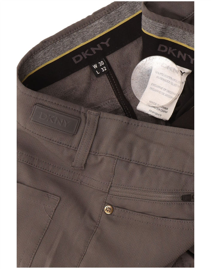 Ανδρικό ίσιο casual παντελόνι Dkny W30 L32 Γκρι Πολυεστέρας