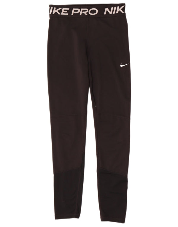 Γραφικά κολάν Nike Girls Dri Fit 13-14 Years XL Black Colourblock