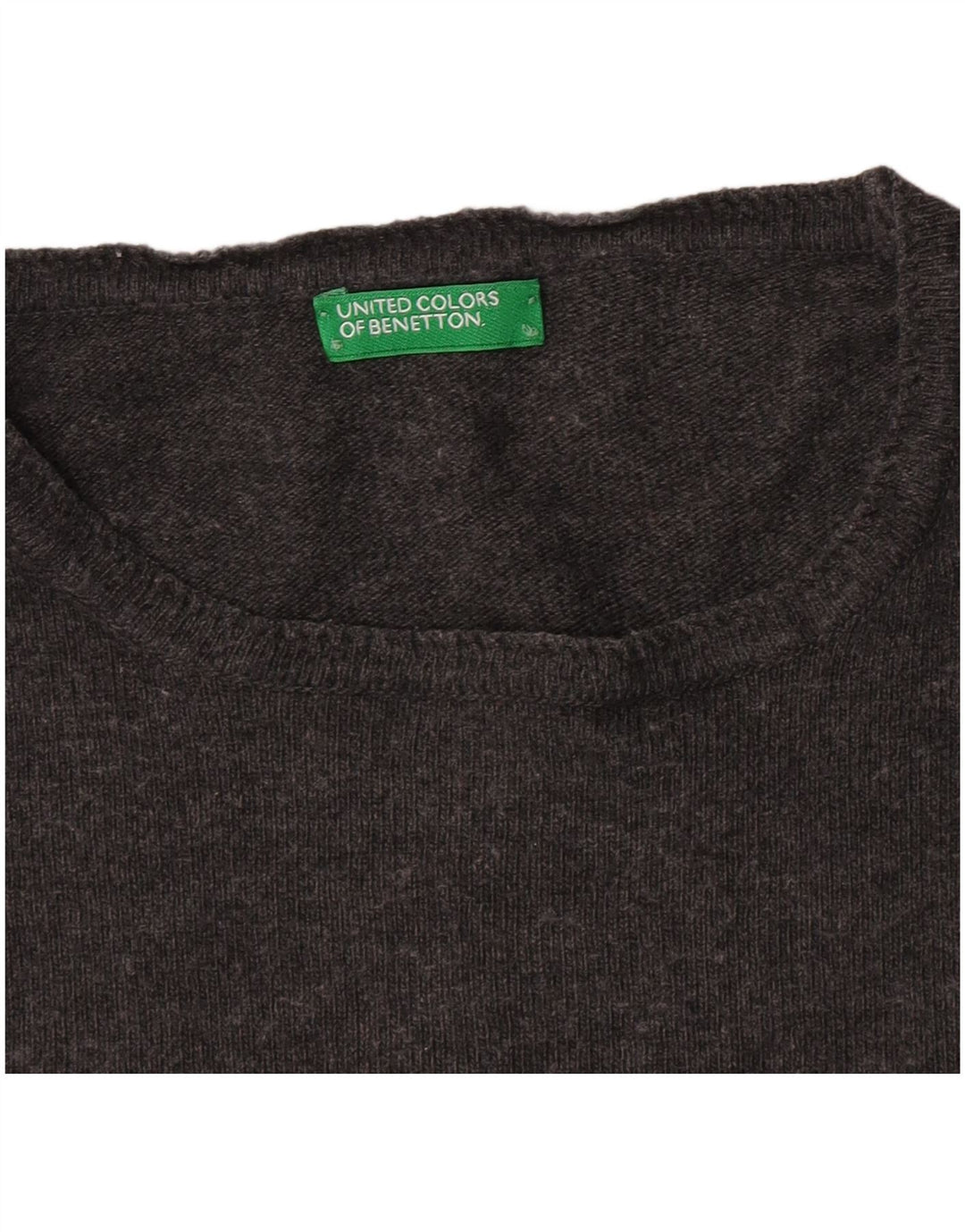 Γυναικείο πουλόβερ Benetton Boat Neck Jumper UK 12 Medium Grey