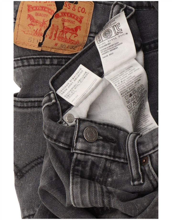 Levi's Womens 511 Slim Jeans W30 L28 Γκρι βαμβακερό