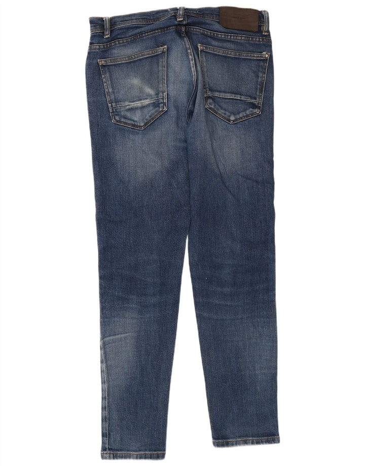 Zara Ανδρικό Slim Jeans EU 42 Large W32 L30 Blue