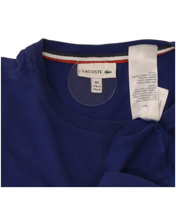 Lacoste Boys Top Μακρυμάνικο 15-16 ετών Μπλε Βαμβακερό