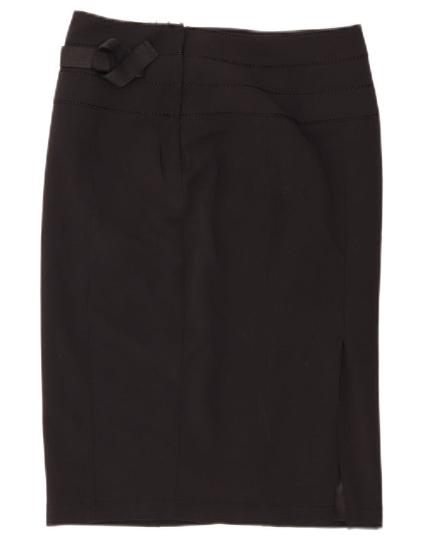 Marks & Spencer Γυναικεία Autograph Midi Pencil Φούστα UK 8 Small W28 Μαύρη