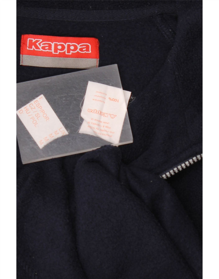 KAPPA Ανδρικό φερμουάρ Fleece Jumper Μεγάλο Navy Blue Polyester