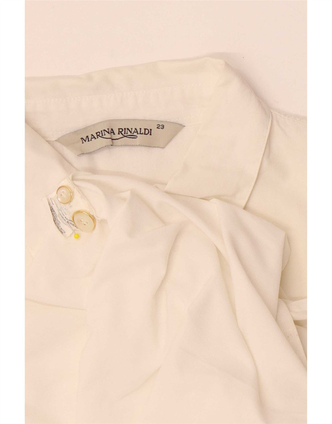 Marina Rinaldi Γυναικείο πουκάμισο Μέγεθος 23 Medium White Cotton