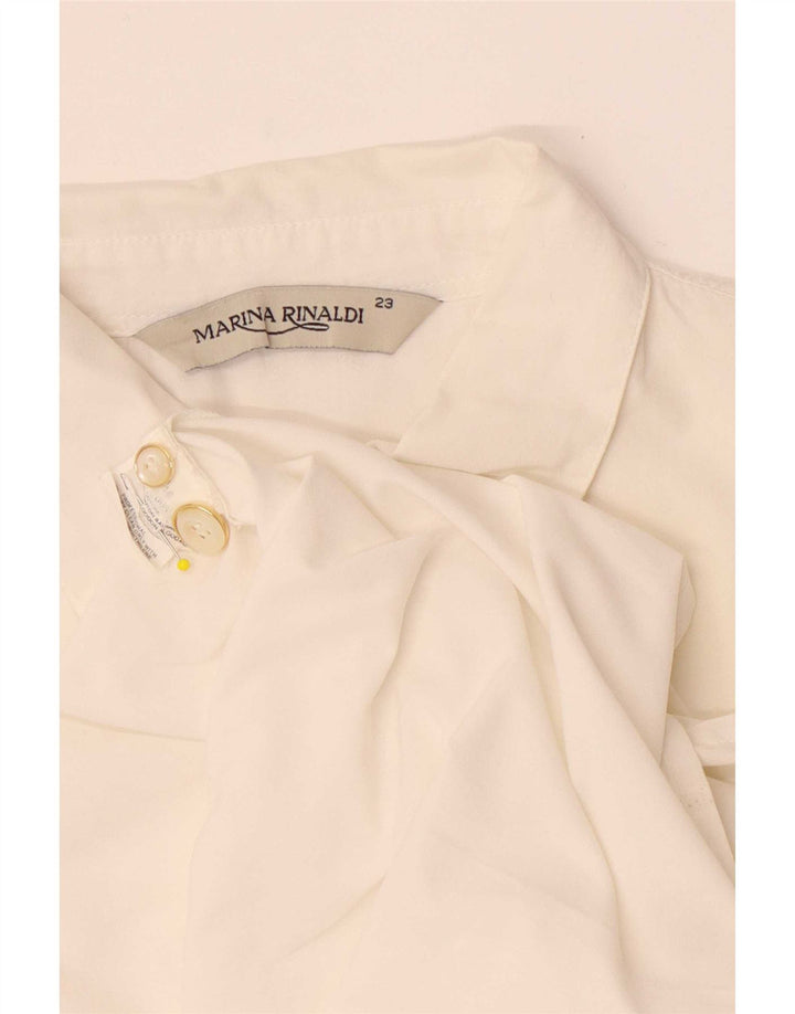 Marina Rinaldi Γυναικείο πουκάμισο Μέγεθος 23 Medium White Cotton