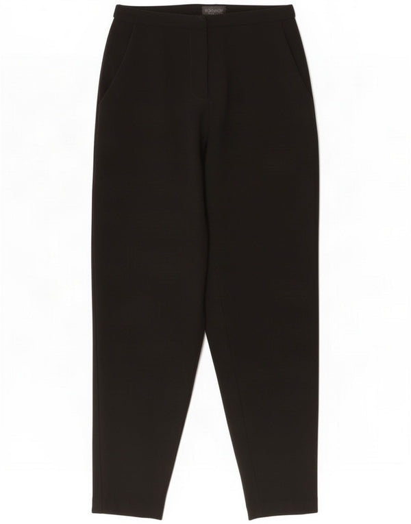 Topshop Γυναικεία Tapered Casual Trousers UK 8 Small W26 L26 Black