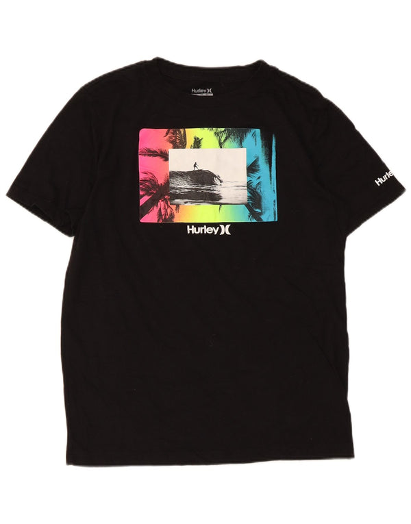 Μπλουζάκι Hurley Boys Graphic T-Shirt 13-14 ετών XL μαύρο βαμβακερό