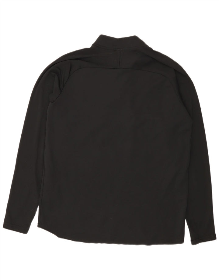 Ανδρική φόρμα πουλόβερ με φερμουάρ Nike Dri Fit Top Large Black Colourblock