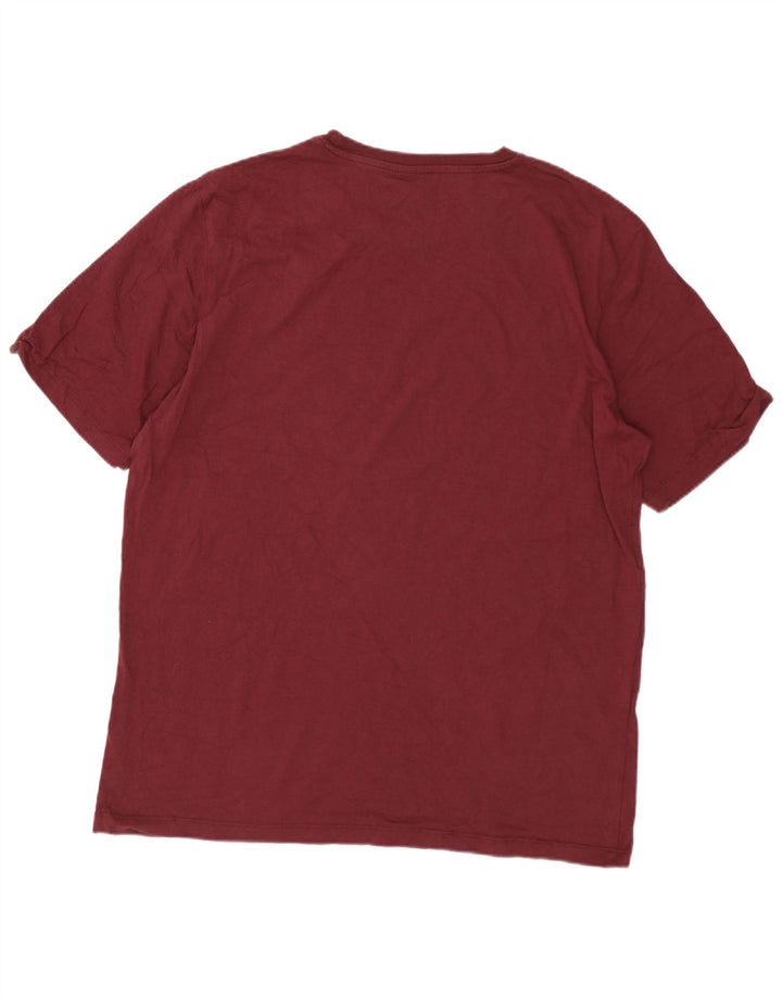 Jack & Jones Ανδρικό T-Shirt Top Medium Burgundy