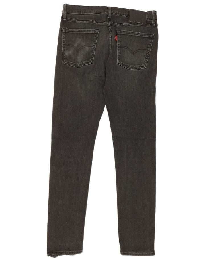 Ανδρικό τζιν Levi's Slim W32 L32 Μαύρο βαμβακερό