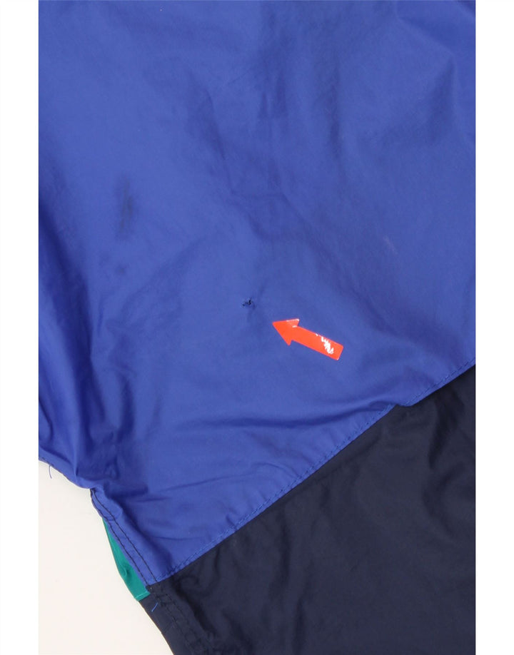J JEANTEX Mens Rain Jacket IT 50/52 XL Navy Blue Colourblock Vintage J Jeantex and Second-Hand J Jeantex from Messina Hembry 