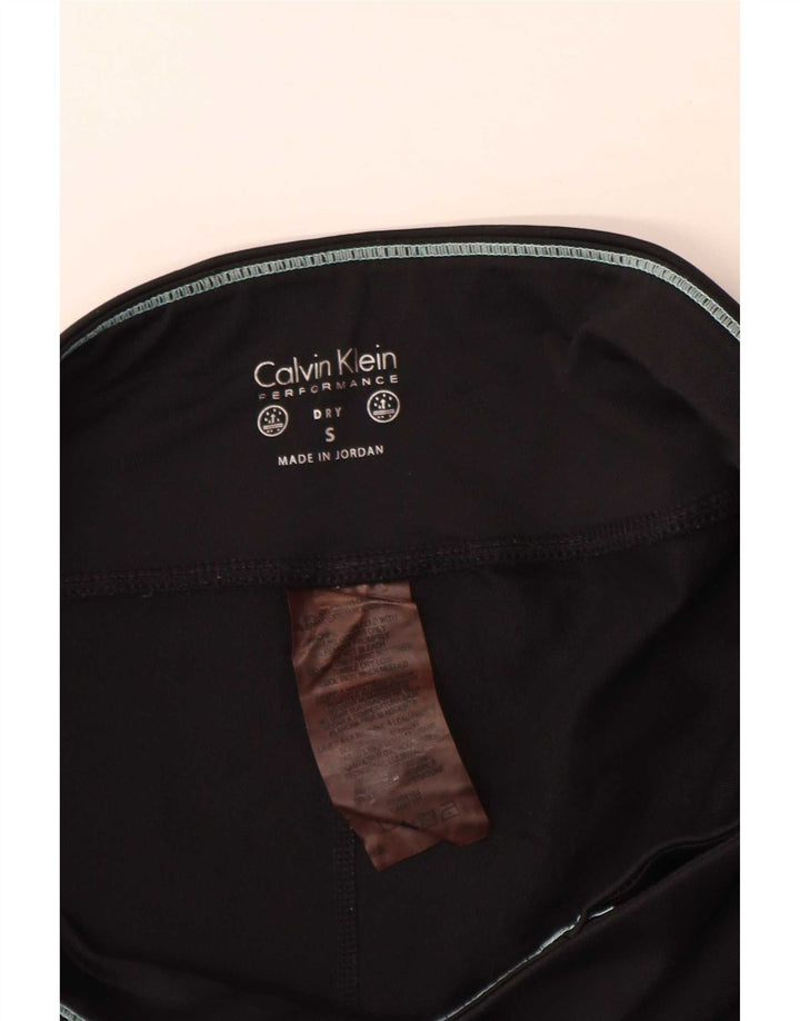Γυναικεία γραφικά κολάν Calvin Klein UK 10 Small Black Nylon