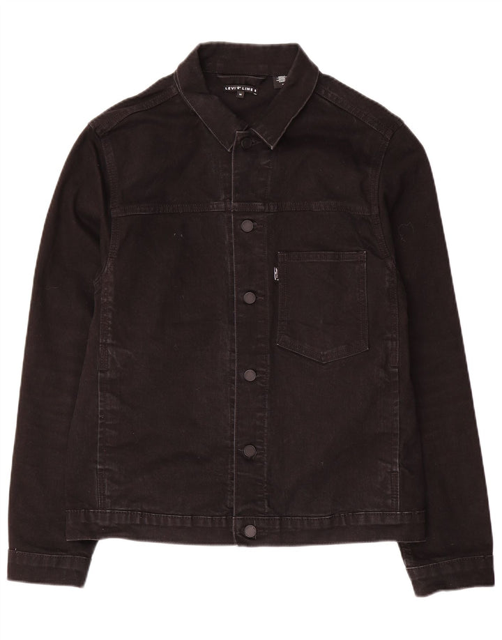 Ανδρικό τζιν μπουφάν Levi's Line 8 Medium Black Cotton Classic