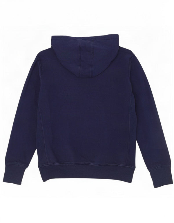 Elle Sport Γυναικείο γραφικό φούτερ με κουκούλα UK 14 Large Navy Blue από βαμβάκι