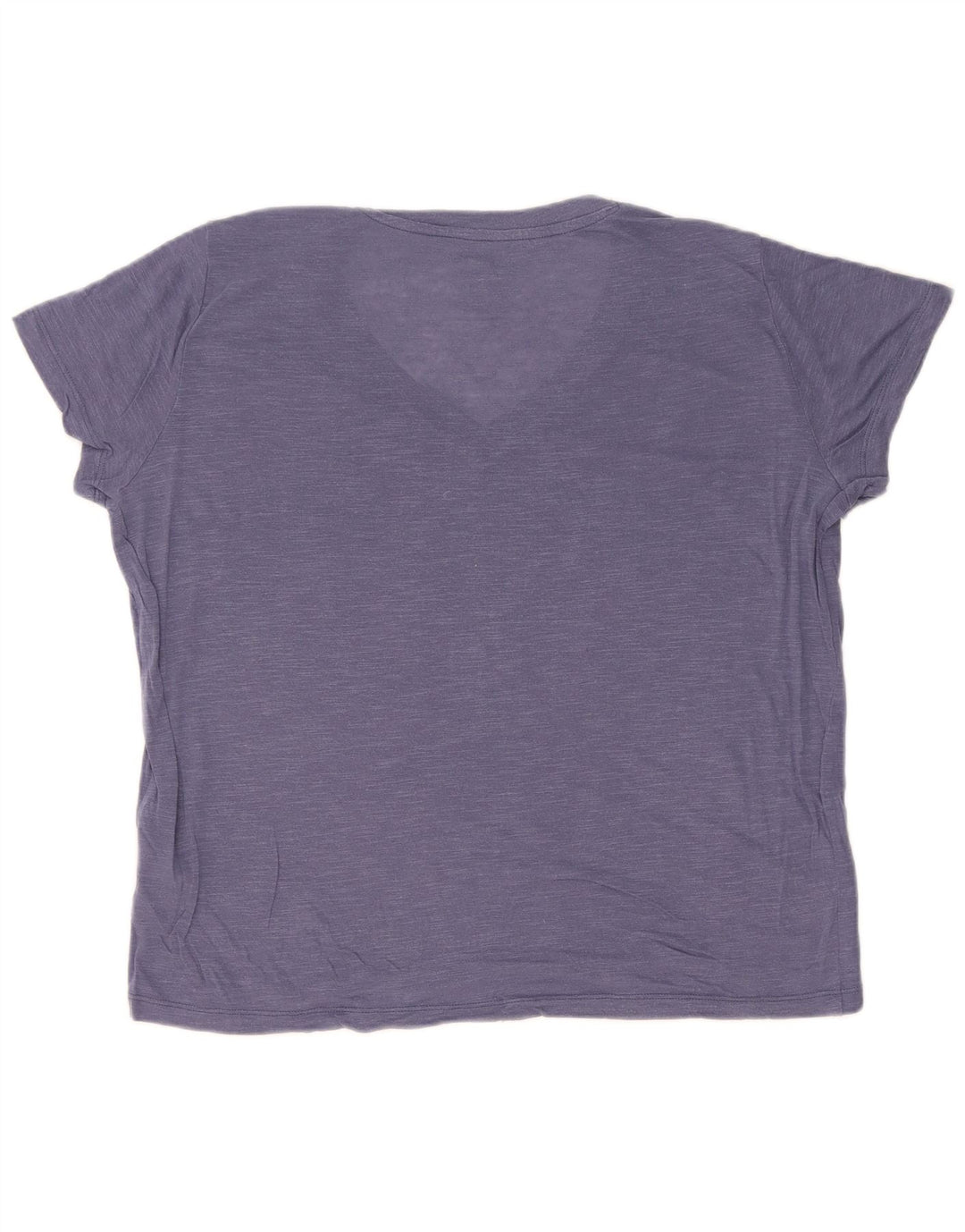 Lee Γυναικείο T-Shirt με κανονική εφαρμογή Top UK 16 Large Blue Lyocell