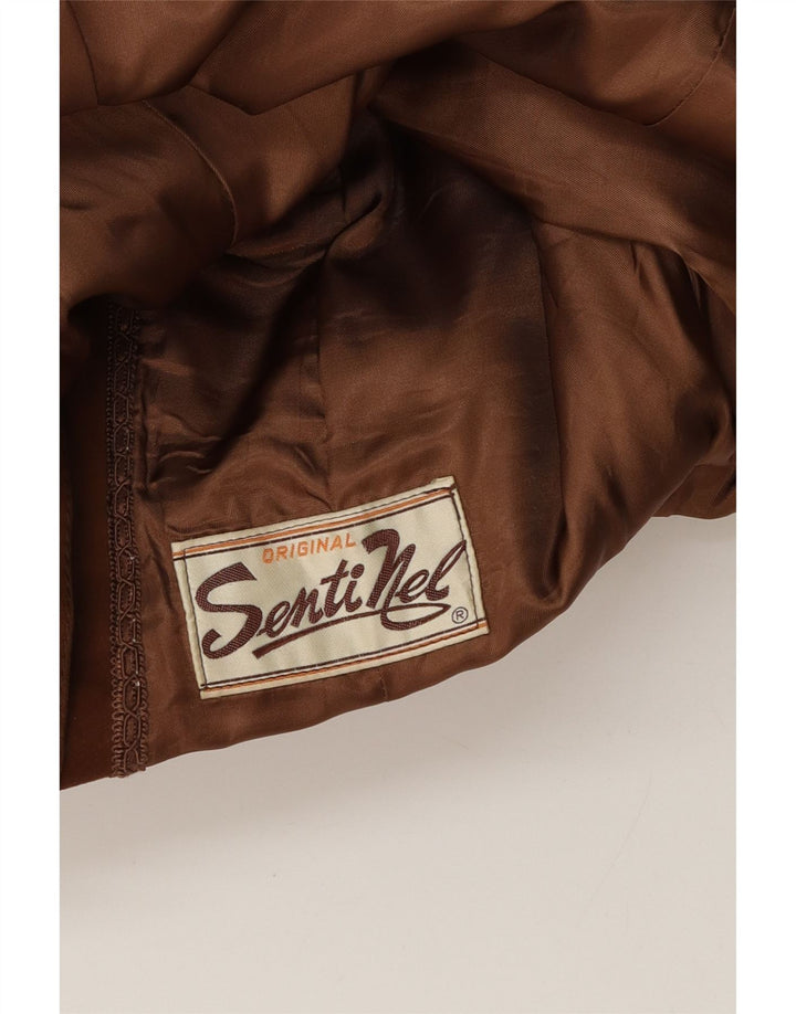 Vintage Γυναικείο Suede Jacket UK 12 Medium Brown