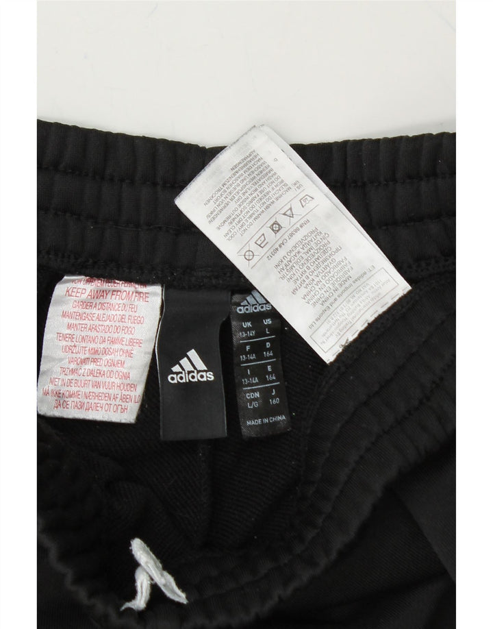 ADIDAS Boys Sport Shorts 13-14 Years Black Polyester Vintage Adidas and Second-Hand Adidas from Messina Hembry 