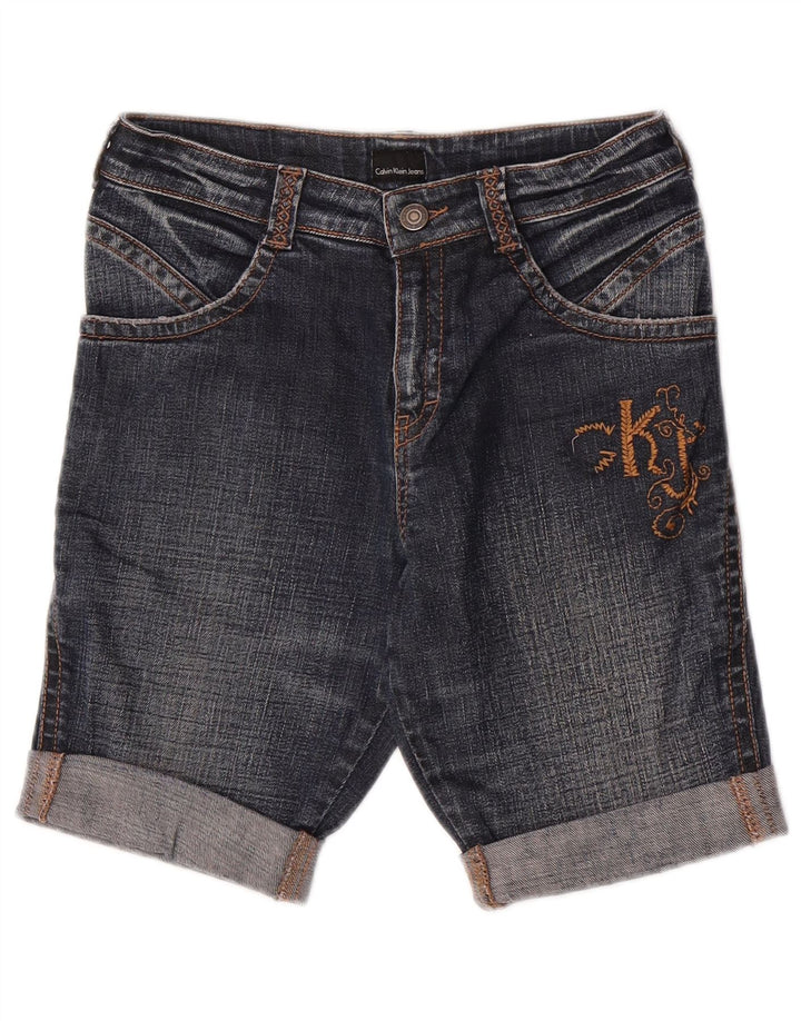 Γυναικείο τζιν σορτς Calvin Klein W26 Small Navy Blue