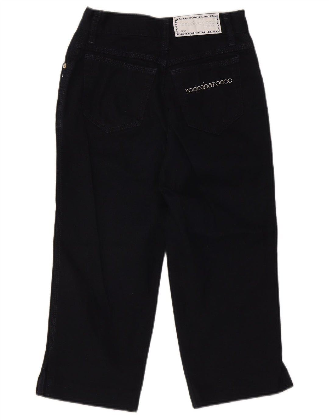 ROCCOBAROCCO Womens Capri Jeans W24 L17 Navy Blue