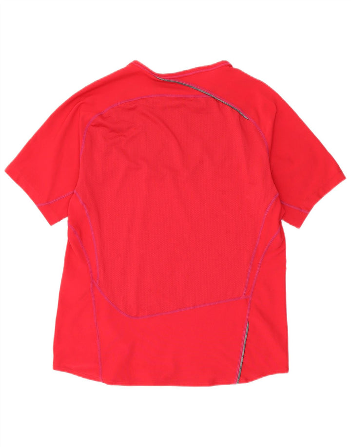 Ανδρικό T-Shirt Nike Top UK 39/41 Μεσαίο κόκκινο χρώμα πολυεστέρα