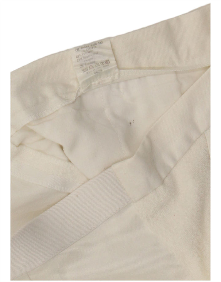 Γυναικείο σορτς Chino Adidas W34 μεγάλο λευκό πολυεστέρα