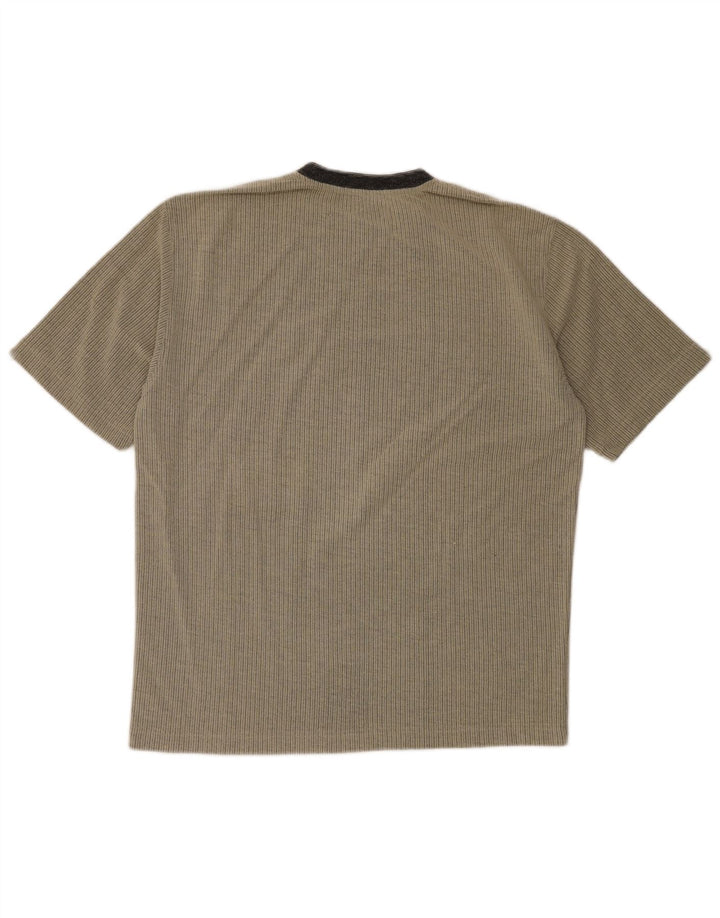 Ανδρικό T-Shirt Tessitore Top Large Grey Pinstripe