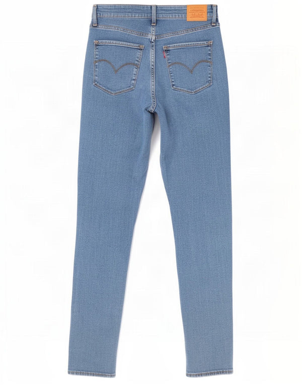 Levi's Womens 721 High Rise Skinny Jeans W30 L30 Blue Lyocell