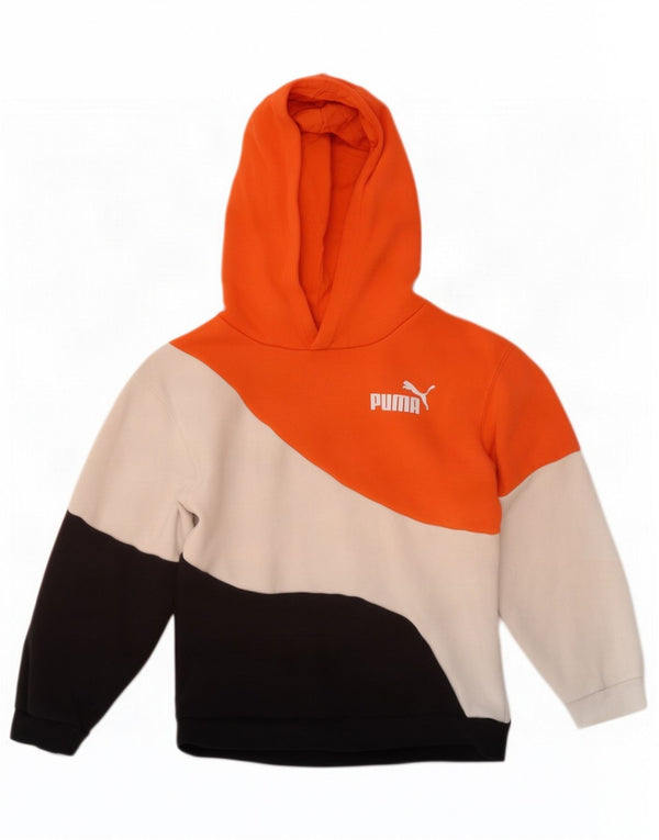 Puma Boys Hoodie Jumper 7-8 ετών Πολύχρωμο Colourblock Βαμβακερό