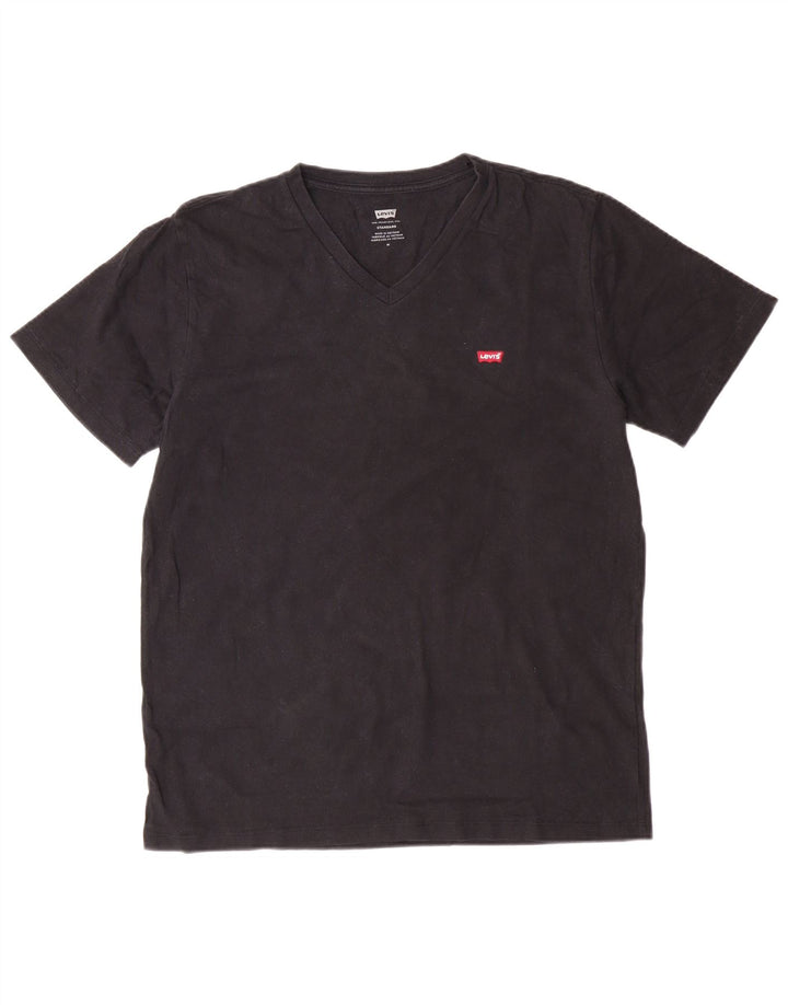 Ανδρικό T-Shirt LEVI'S Τυπικό μπλουζάκι, μεσαίο μαύρο βαμβακερό