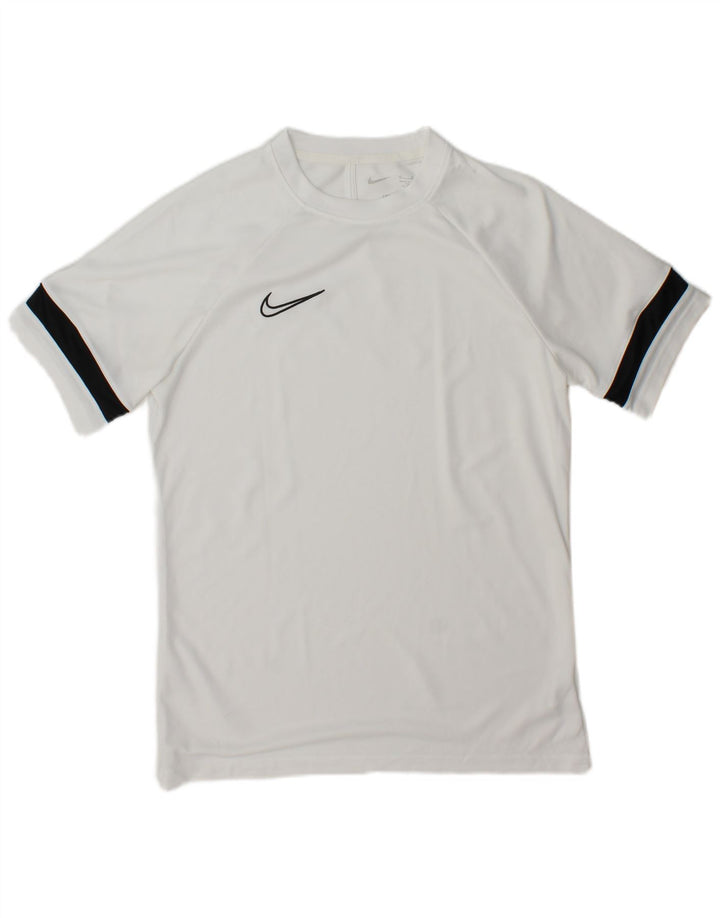 Ανδρικό T-Shirt Nike Dri Fit Τοπ μεσαίου λευκού χρώματος πολυεστέρας