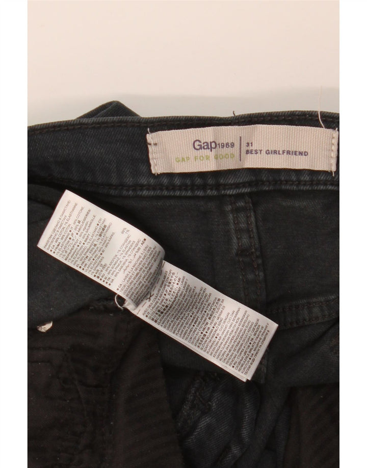 GAP Womens Girlfriend Slim Jeans W31 L27 Μαύρο βαμβακερό