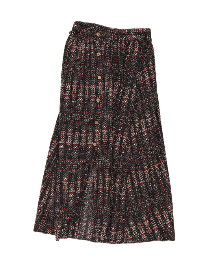 ZARA Womens Maxi Skirt Medium W28 Black Striped Vintage Zara and Second-Hand Zara from Messina Hembry 