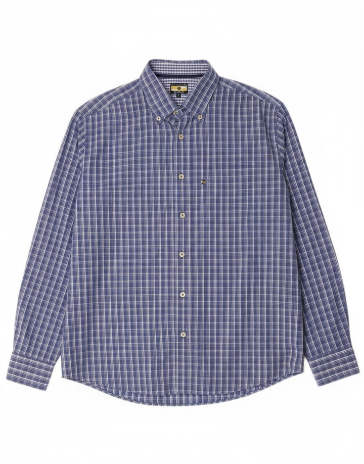 Ανδρικό πουκάμισο Navigare Large Blue Check Cotton